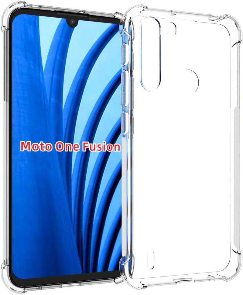 Chargez l&#39;image dans la visionneuse de la galerie, Motorola Moto One Fusion - AirPillow Cushion Transparent Soft Clear TPU Four Corners Protective Case - Polar Tech Australia
