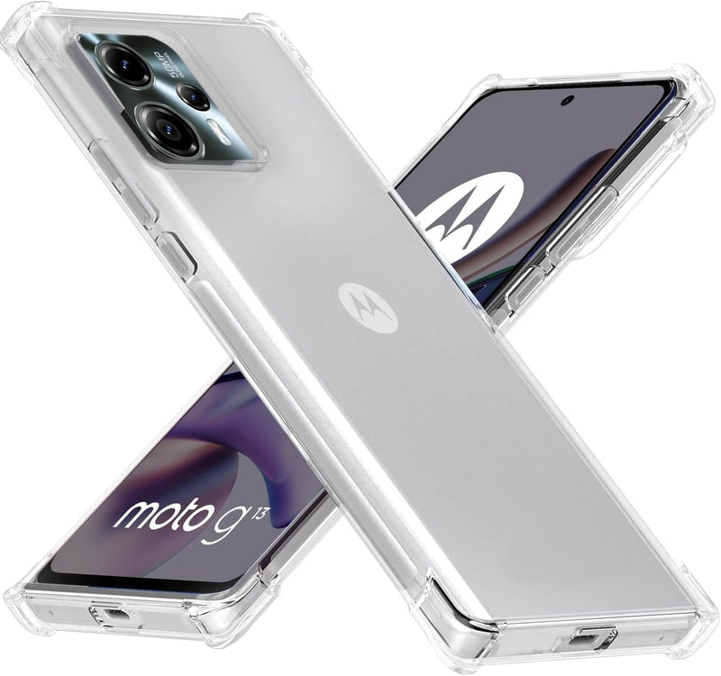 Chargez l&#39;image dans la visionneuse de la galerie, Motorola Moto G23 / Moto G13 - AirPillow Cushion Transparent Soft Clear TPU Four Corners Protective Case - Polar Tech Australia
