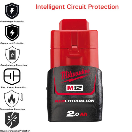 [M12B2]Genuine Original Milkwaukee 12V - Replacement Electrical Tool Li-ion Battery