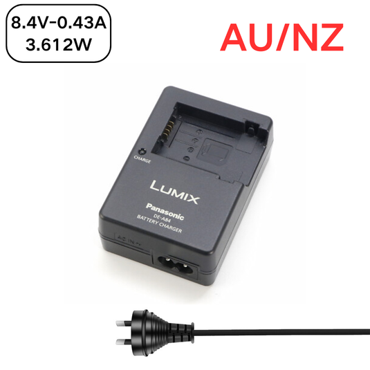 [DE-A84][8.4V-0.43A] Panasonic DMW-BMB9 DMW-BMB9E DMW-BMB9GK LUMIX DMC-FZ40 DMC-FZ45 DMC-FZ47 DMC-FZ100 Series - Camera Charger Power Supply Adapter