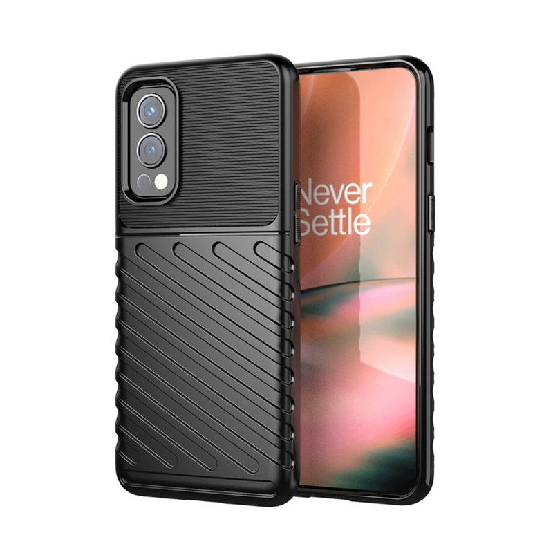 Chargez l&#39;image dans la visionneuse de la galerie, OnePlus Nord CE - Thunder Series Twill Texture Thickened Anti-fall Protection TPU Case
