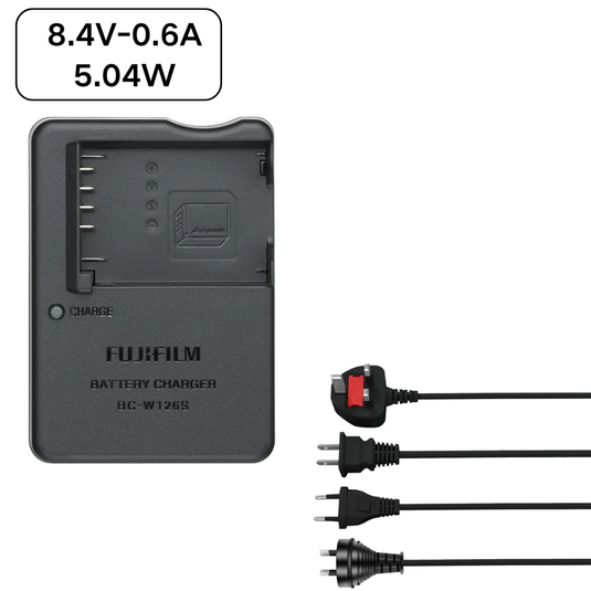 [BC-W126 / BC-W126S][8.4V-0.6A] Fujifilm NP-W126S NP-W126 Battery / Fujifilm X-T1 X-T2 X-T3 X-T10 Series - Camera Charger Power Supply Adapter - Polar Tech Australia