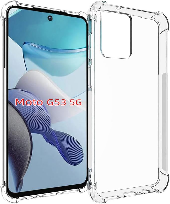 Cargue la imagen en el visor de la galería, Motorola Moto G53 - AirPillow Cushion Transparent Soft Clear TPU Four Corners Protective Case - Polar Tech Australia
