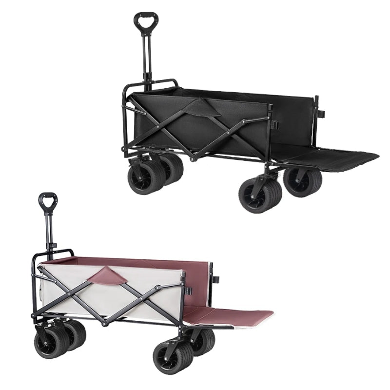 Load image into Gallery viewer, Extender Folding Cart Outdoor Extra Long Utility Large Capacity Wagon Cart Camping Picnic Trolley Beach Collapse Folding Cart - Polar Tech Australia
