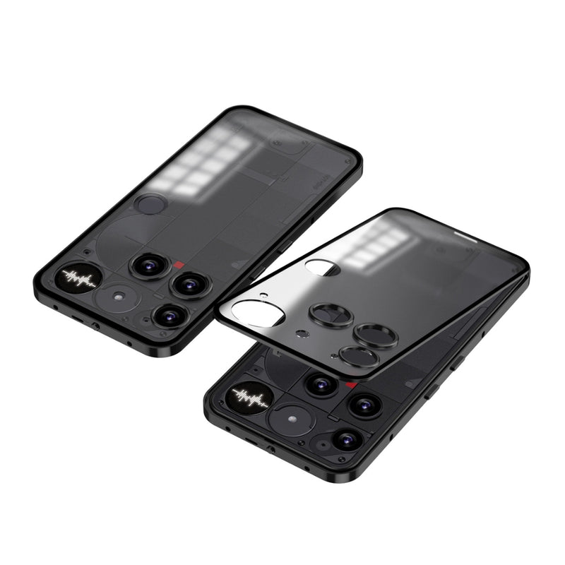 Chargez l&#39;image dans la visionneuse de la galerie, Nothing Phone (3) - Snap Buckle Metal Frame Frosted Phone Case
