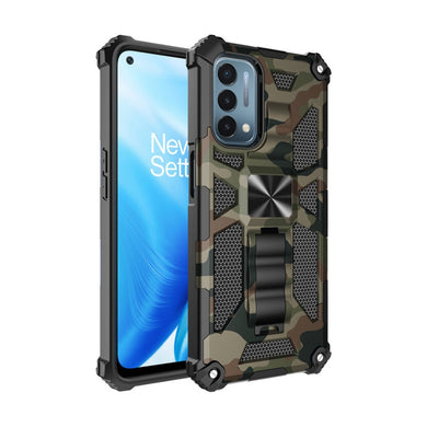 OPPO A54 5G / A74 5G - Camouflage Armor Shockproof TPU + PC Magnetic Protective Case with Holder - Polar Tech Australia