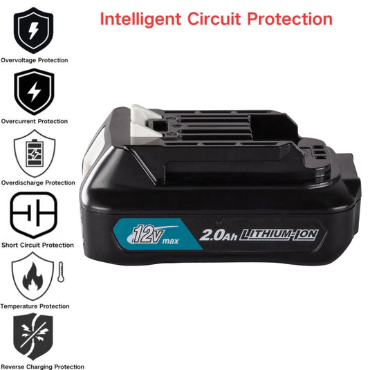 [BL1021B] Genuine Original Makita 12V - Replacement Electrical Tool Li-ion Battery