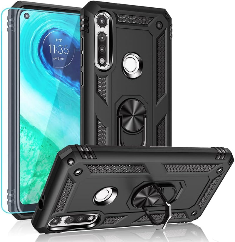 Cargue la imagen en el visor de la galería, [Magnetic Ring Kickstand] Motorola Moto G Fast - Shield Shockproof Rugged Heavy Duty Case - Polar Tech Australia
