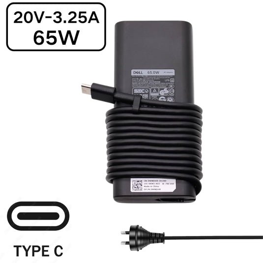 [65W][Type-C] Dell Chromebook Laptop AC Wall Travel Fast Quick Charger Travel Adapter - Polar Tech Australia