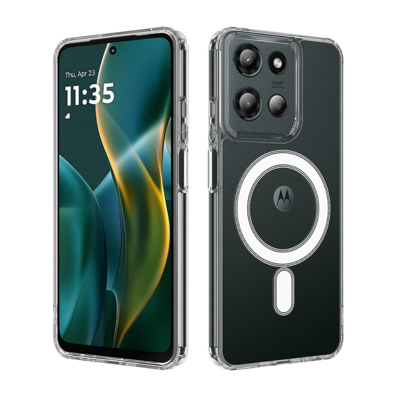 Load image into Gallery viewer, Motorola Moto G 5G (2025) - MagSafe Clear Acrylic PC Hybrid TPU Phone Case - Polar Tech Australia
