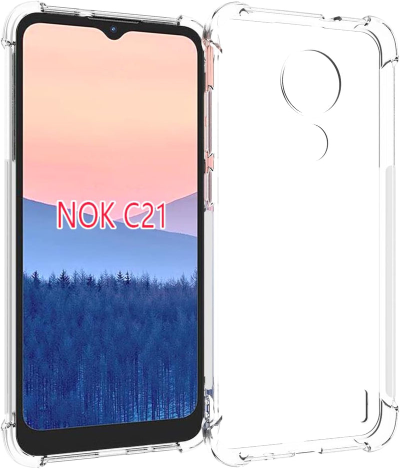 Load image into Gallery viewer, Nokia C21 - AirPillow Cushion Transparent Soft Clear TPU Four Corners Protective Case - Polar Tech Australia

