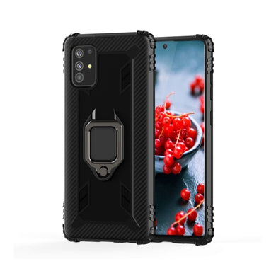 OPPO A91 / Reno3 - Carbon Fiber Protective Case with 360 Degree Rotating Ring Holder - Polar Tech Australia