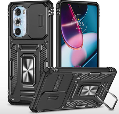 [Magnetic Ring Kickstand][Camera Cover] Motorola Moto Edge 30 Pro/Edge Plus 2022 - Shield Shockproof Rugged Heavy Duty Case - Polar Tech Australia