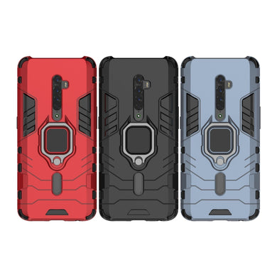 OPPO Reno2 Z (CPH1945, CPH1951) - Heavy Duty Armor Case With Ring Holder Stand - Polar Tech Australia