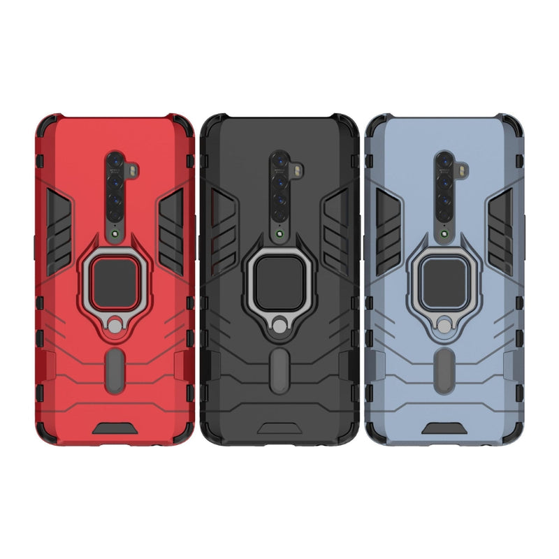 Cargue la imagen en el visor de la galería, OPPO Reno2 Z (CPH1945, CPH1951) - Heavy Duty Armor Case With Ring Holder Stand - Polar Tech Australia
