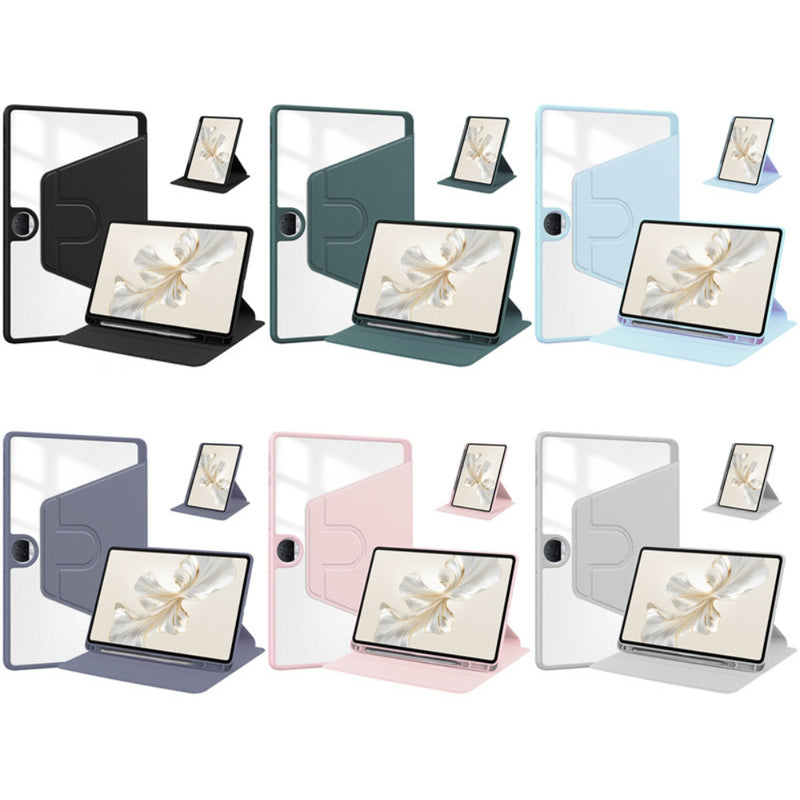 Load image into Gallery viewer, [With Pen Slot] OPPO Pad Neo (OPD2302, OPD2303) - Acrylic Transparent Rotating Stand Protective Case - Polar Tech Australia
