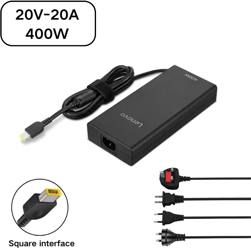 Cargue la imagen en el visor de la galería, [20V-16.5A/330W][Yellow Square Slim Tip] Lenovo Legion Pro 7 16IAX10H Series - Laptop AC Power Supply Adapter Charger
