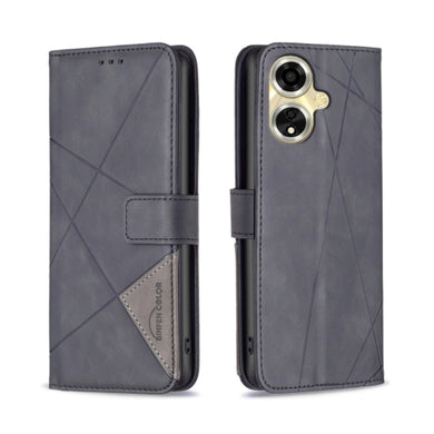 OPPO A59 5G (CPH2617) - Magnetic Buckle Rhombus Texture Leather Phone Case - Polar Tech Australia