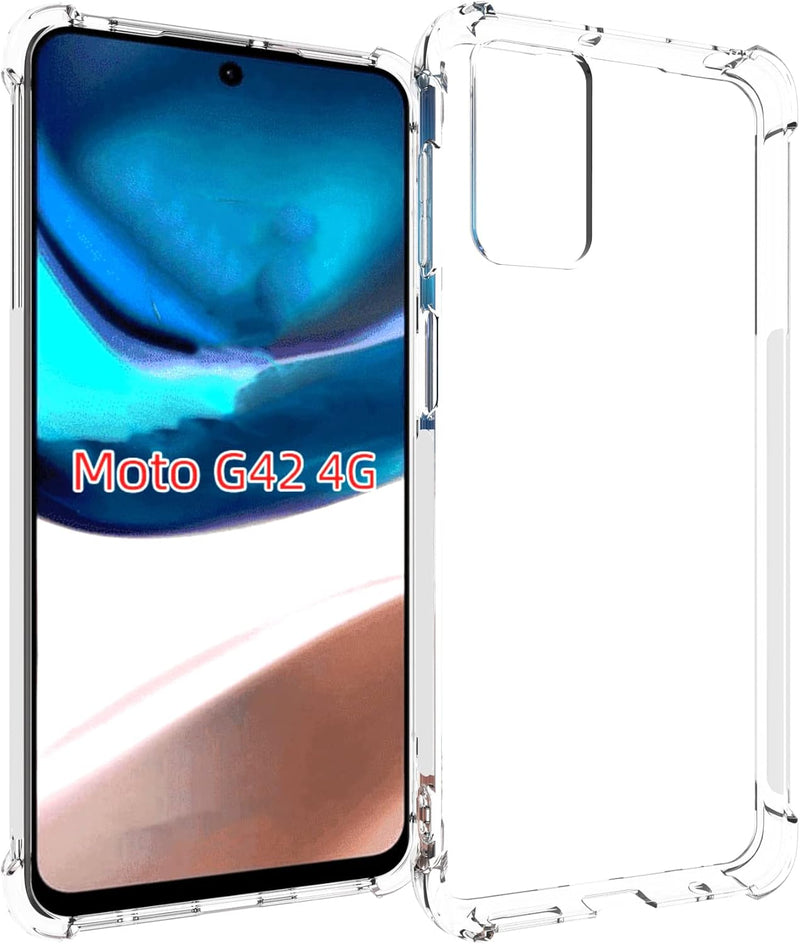 Chargez l&#39;image dans la visionneuse de la galerie, Motorola Moto G42 - AirPillow Cushion Transparent Soft Clear TPU Four Corners Protective Case - Polar Tech Australia
