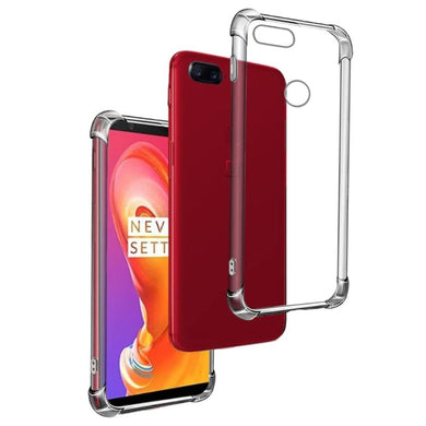 OnePlus 1+5/5T - AirPillow Cushion Transparent Soft Clear TPU Four Corners Protective Case - Polar Tech Australia