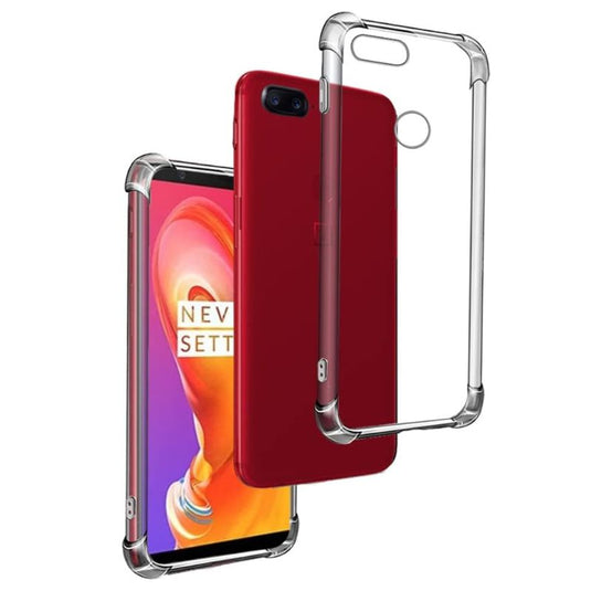 OnePlus 1+5/5T - AirPillow Cushion Transparent Soft Clear TPU Four Corners Protective Case - Polar Tech Australia