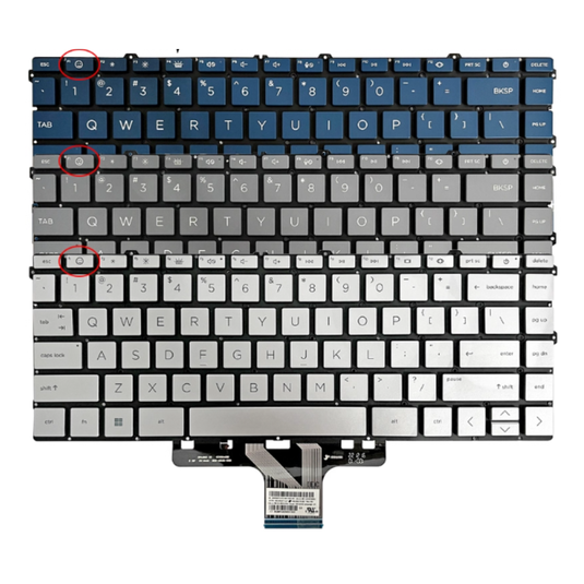 Reemplazo de teclado HP Pavilion X360 14" 14 pulgadas 14-DW 14-dy 14-dv (diseño de EE. UU.)