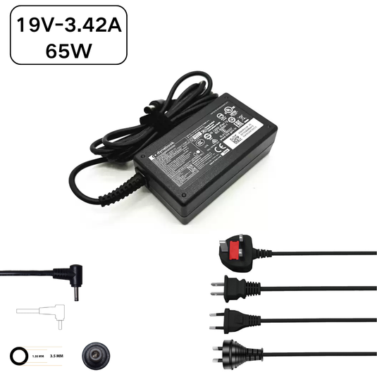 [65W/19V-3.42A][3.5*1.35mm] Toshiba Dynabook PA5367E-1AC3 Series - AC Power Adapter Laptop Wall Charger