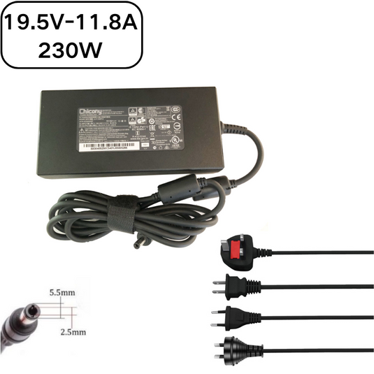 [19.5V-11.8A/230W][5.5x2.5] Gigabyte ADP-230EB H Laptop AC Power Supply Adapter Charger - Polar Tech Australia