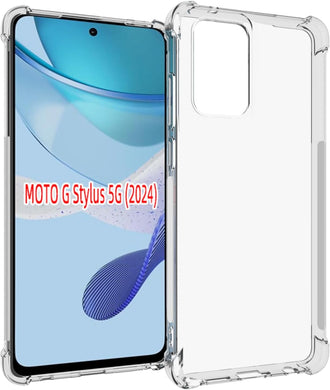 Motorola Moto G Stylus 5G 2024 - AirPillow Cushion Transparent Soft Clear TPU Four Corners Protective Case - Polar Tech Australia