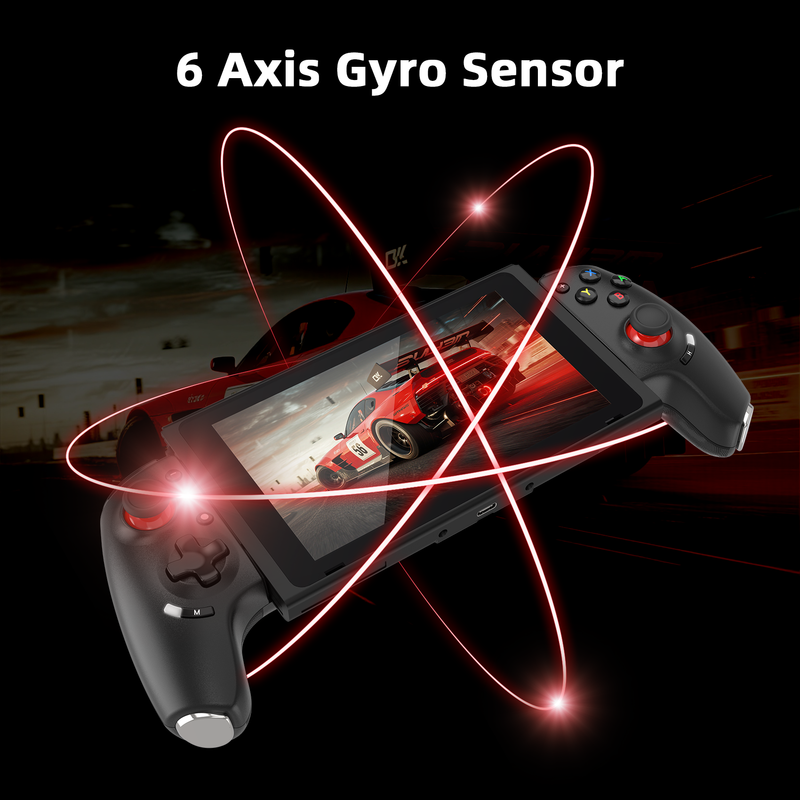 Load image into Gallery viewer, AB02S Wireless Game Controller for Switch &amp; iOS Hall Effect Joystick 6-Axis Gyro Turbo Programmable Dual Vibratio
