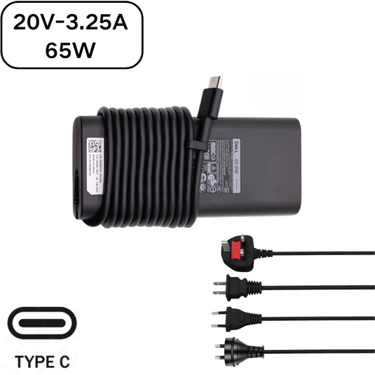 [65W][Type-C] Dell Chromebook Laptop AC Wall Travel Fast Quick Charger Travel Adapter - Polar Tech Australia