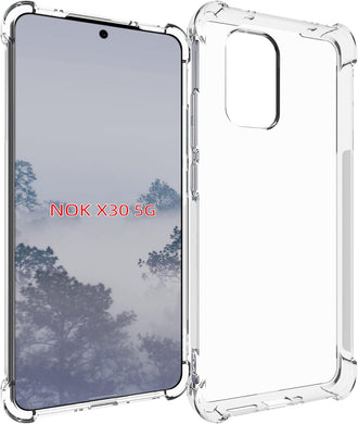 Nokia X30 - AirPillow Cushion Transparent Soft Clear TPU Four Corners Protective Case - Polar Tech Australia