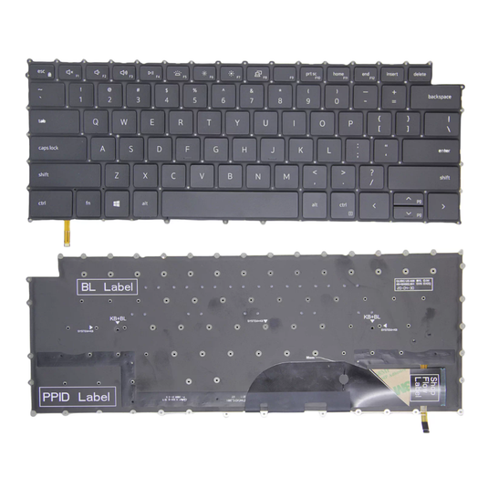 Dell XPS 15 9500 9510 9520 / 17 9700 9710 9720 Series - Laptop Keyboard With Backlit US English Layout - Polar Tech Australia