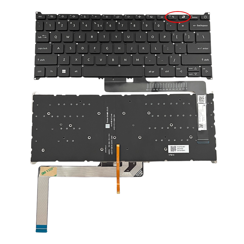 Load image into Gallery viewer, Acer Aspire 3 Spin 14 A3SP14-31PT N23H3 N22Q21 AV14-51 Series - Laptop Keyboard With Backlit US Layout
