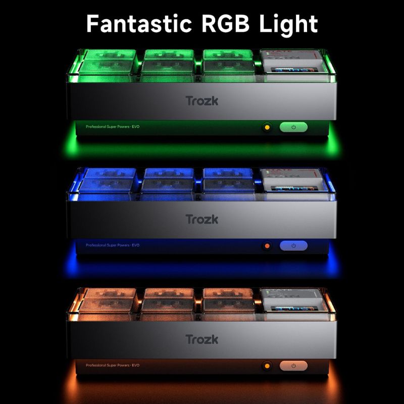 Cargue la imagen en el visor de la galería, Trozk 65W RGB Charging Station Power Strip Gaming Room
