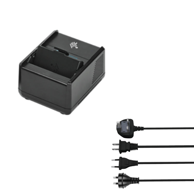 Chargez l&#39;image dans la visionneuse de la galerie, [1-Slot Battery Charger-ZQ3] Zebra ZQ300 ZQ310 ZQ320 ZQ310 Plus Series - DC Power Supply Adapter Charger Cradle - Polar Tech Australia
