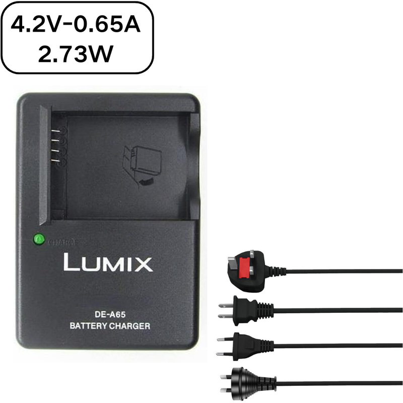 Load image into Gallery viewer, [DE-A65][4.2V-0.65A] Panasonic LUMIX DMW-BCG10 Battery / DE-A66 DMC-ZR3 DMC-ZS10 DMC-ZS8 Series - Camera Charger Power Supply Adapter - Polar Tech Australia
