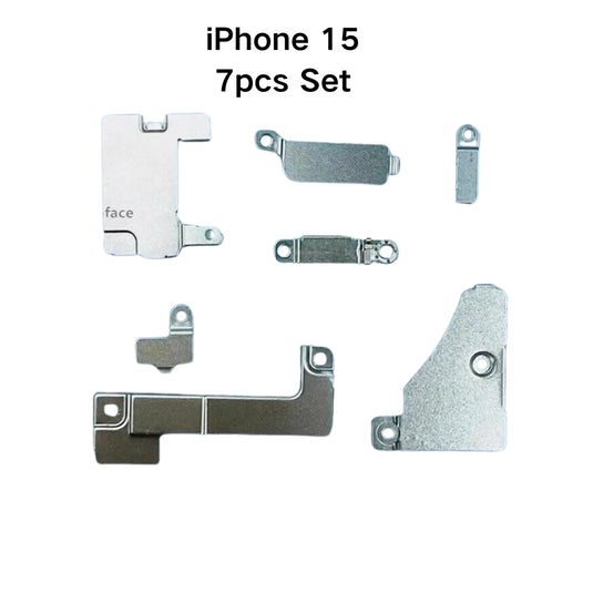 Apple iPhone 15 Inner Small PCB Metal Iron Holder Bracket Shield Plate Kit 7Pcs Set - Polar Tech Australia
