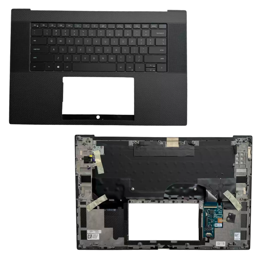 Dell XPS 17 9700 9710 Series - Laptop Palmrest Cover With Keyboard & Backlit US English Layout - Polar Tech Australia