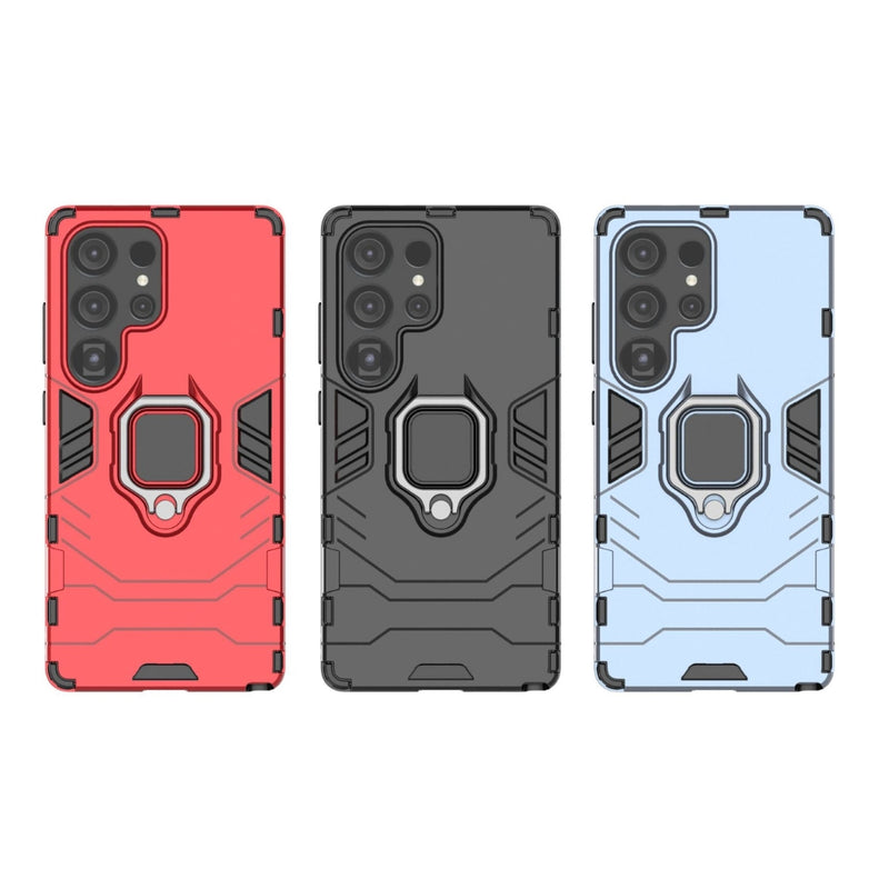 Load image into Gallery viewer, Samsung Galaxy S20 (SM-G980, SM-G981) - Heavy Duty Armor Case With Ring Holder Stand
