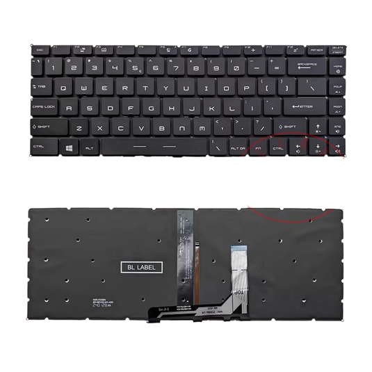 MSI GF63 Thin MS-16R8 16RC 16RK Series - Laptop Keyboard With Backlit US English Layout - Polar Tech Australia