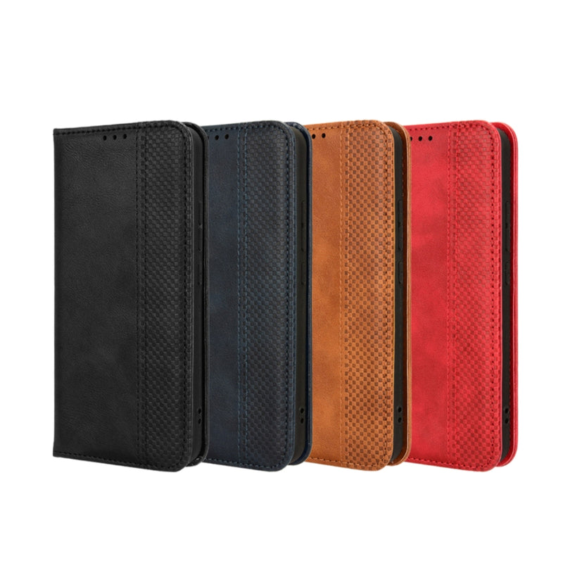 Load image into Gallery viewer, Nokia C210 - Magnetic Buckle Retro Texture Leather Phone Case
