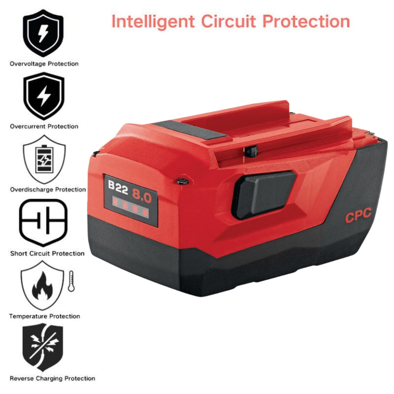 Cargue la imagen en el visor de la galería, Genuine Original Hilti B22 22V/8.0A - Replacement Electrical Tool Li-ion Battery - Polar Tech Australia
