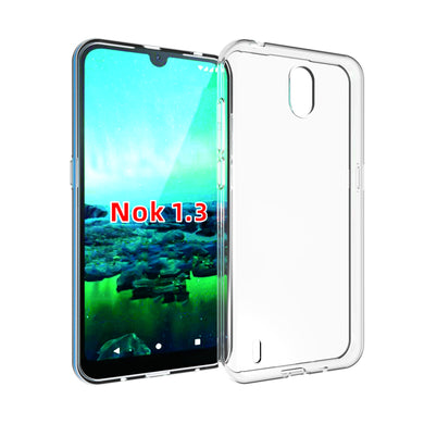 Nokia 1.3 - AirPillow Cushion Transparent Soft Clear TPU Four Corners Protective Case - Polar Tech Australia