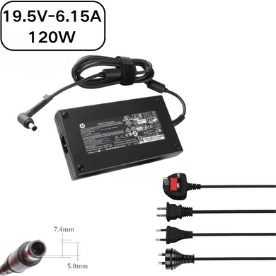 [19.5V-6.15A/120W][7.4x5.0] HP Envy Pavilion AIO Touchsmart AC Power Supply Adapter Charger