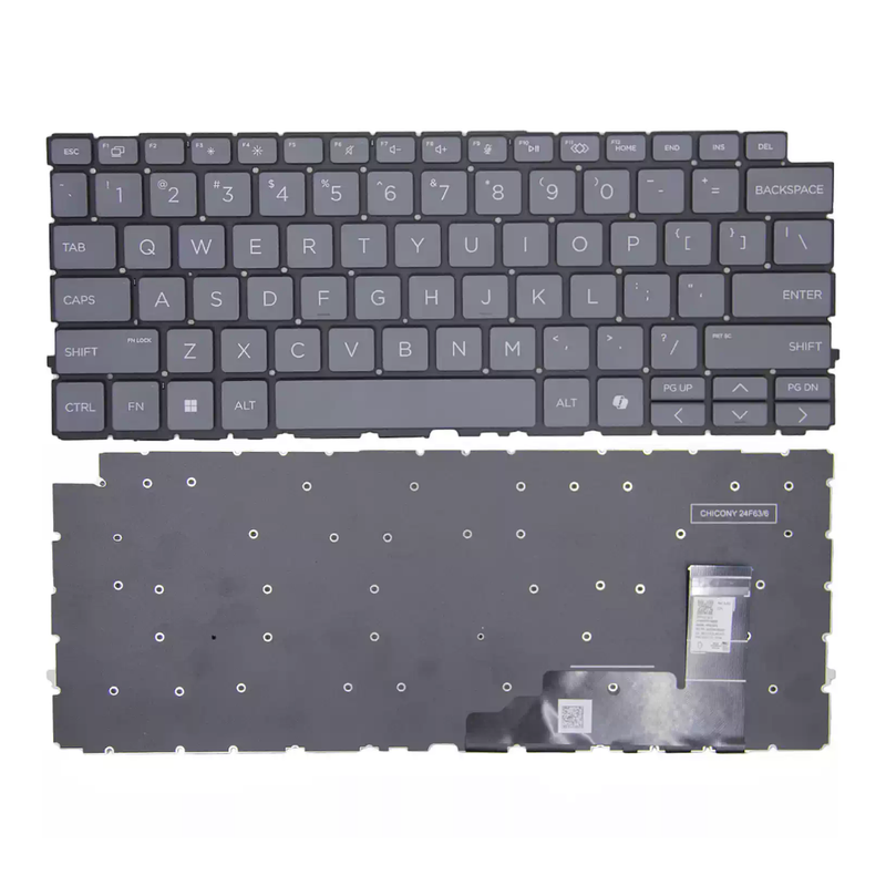 Chargez l'image dans la visionneuse de la galerie, HP EliteBook 1040 G9 G10 / Spectre x360 14 14t-eu Series - Laptop Keyboard With AI Key &amp; Backlit US English Layout
