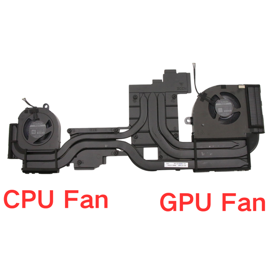 Lenovo ThinkPad P17 Gen 2 (20YU, 20YV) Series - Laptop CPU & GPU Cooling Fan Cooler With Heatsink