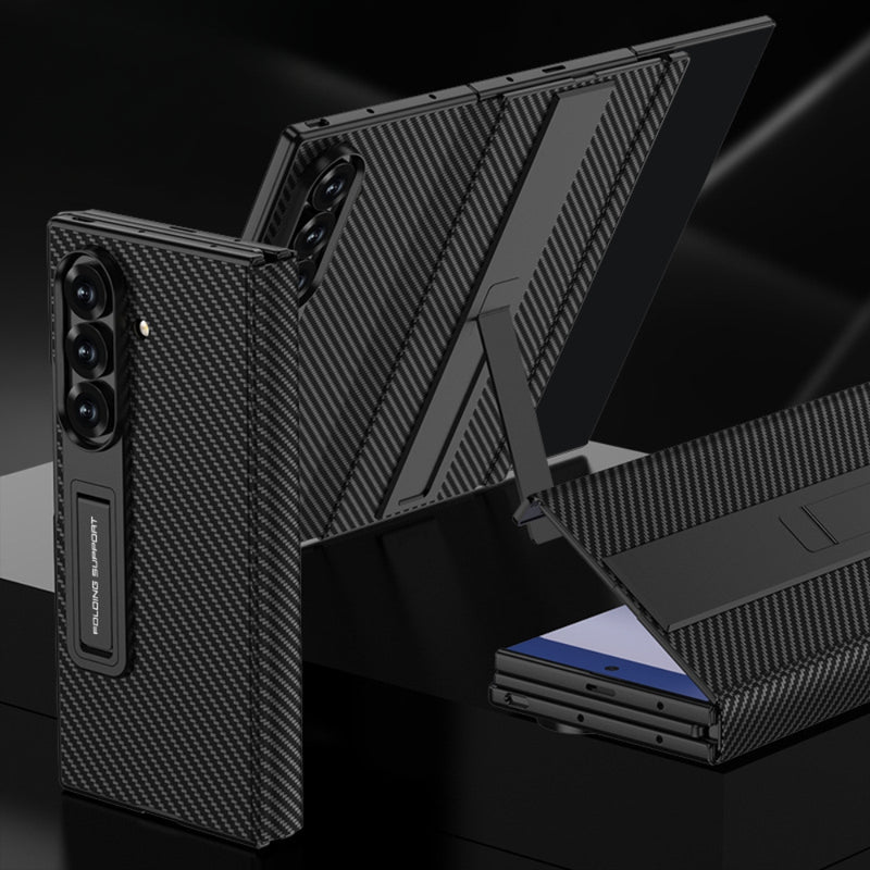 Load image into Gallery viewer, Samsung Galaxy Z TriFold - Business Flip Leather Cover with Integrated Screen Protector and Stand
