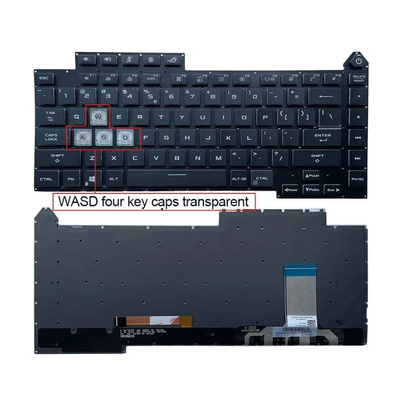Cargue la imagen en el visor de la galería, ASUS ROG Strix Scar 15 G533 G533QM G533QR G533QS G513Q Series - Keyboard With Back Light US Layout Replacement Parts - Polar Tech Australia
