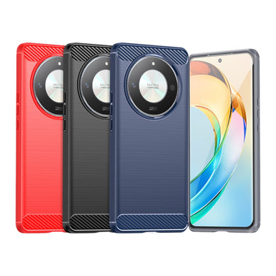 Honor Magic6 Lite (ALI-NX3) - Carbon Fiber Brushed Texture TPU Phone Case